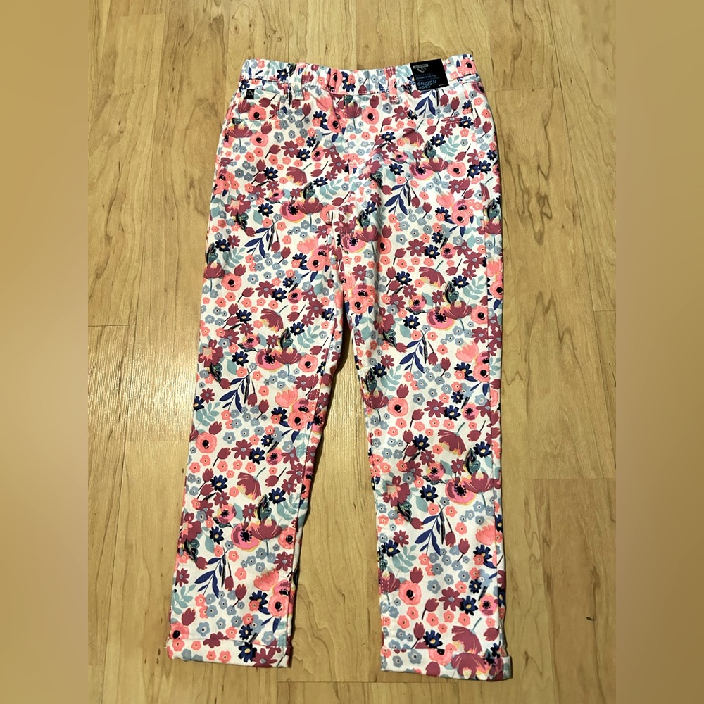 Jordache crop jeggings junior size XL brand New - flower print